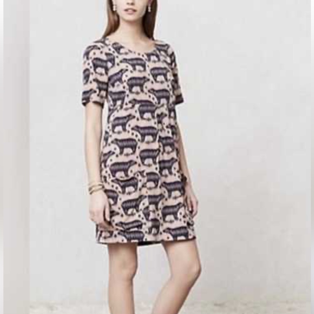 Anthropologie Maeve Bear Dress - Size 6